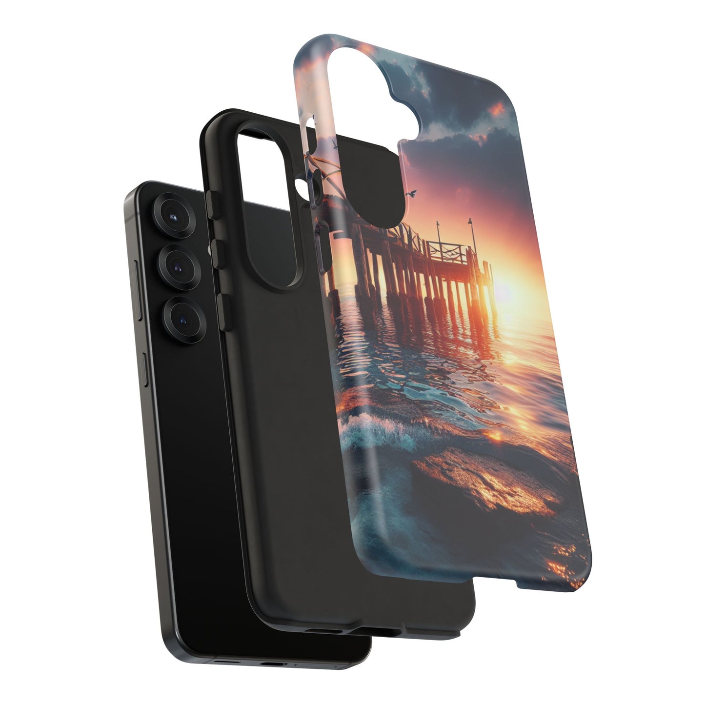 SUNSET on the PIER  phone case