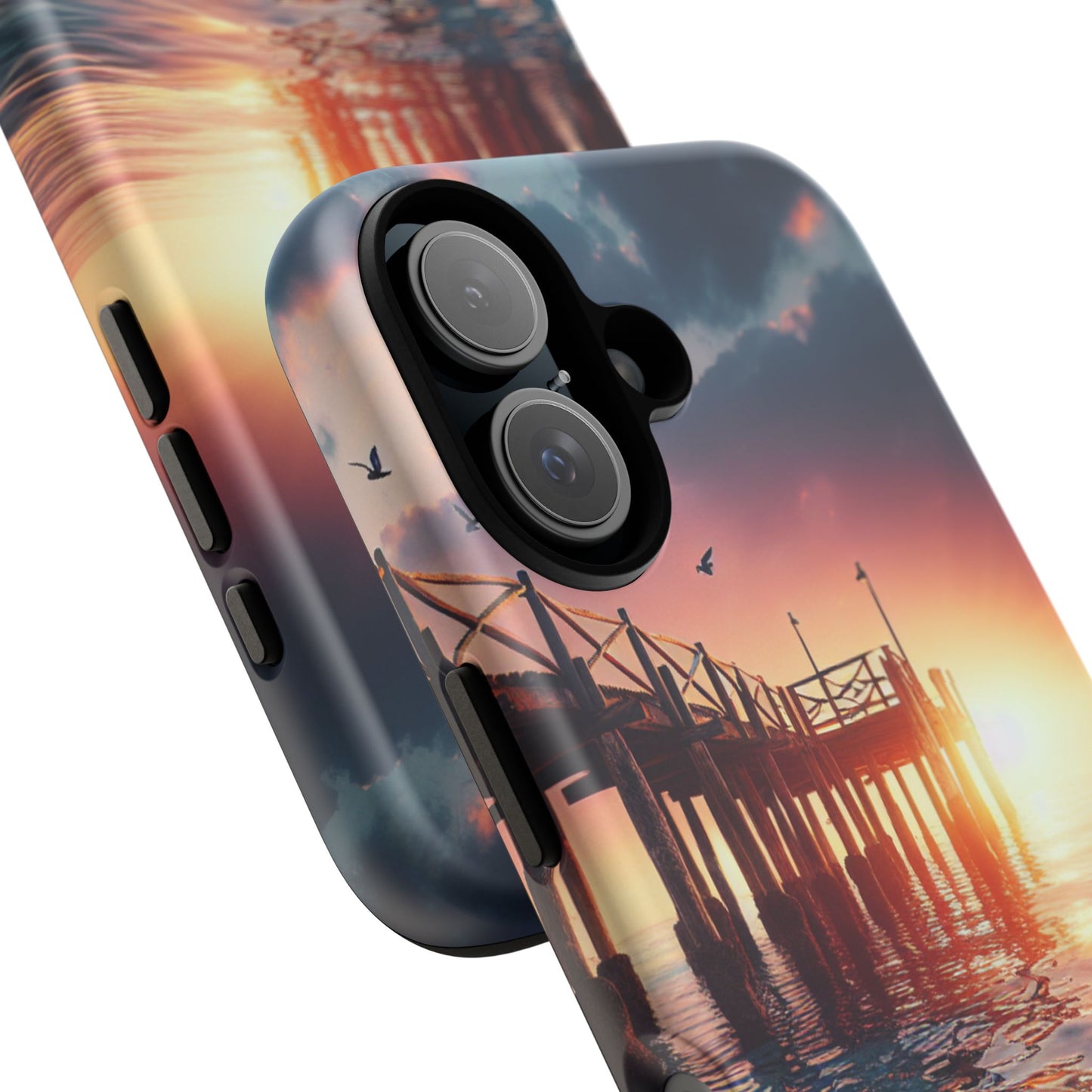 SUNSET on the PIER  phone case