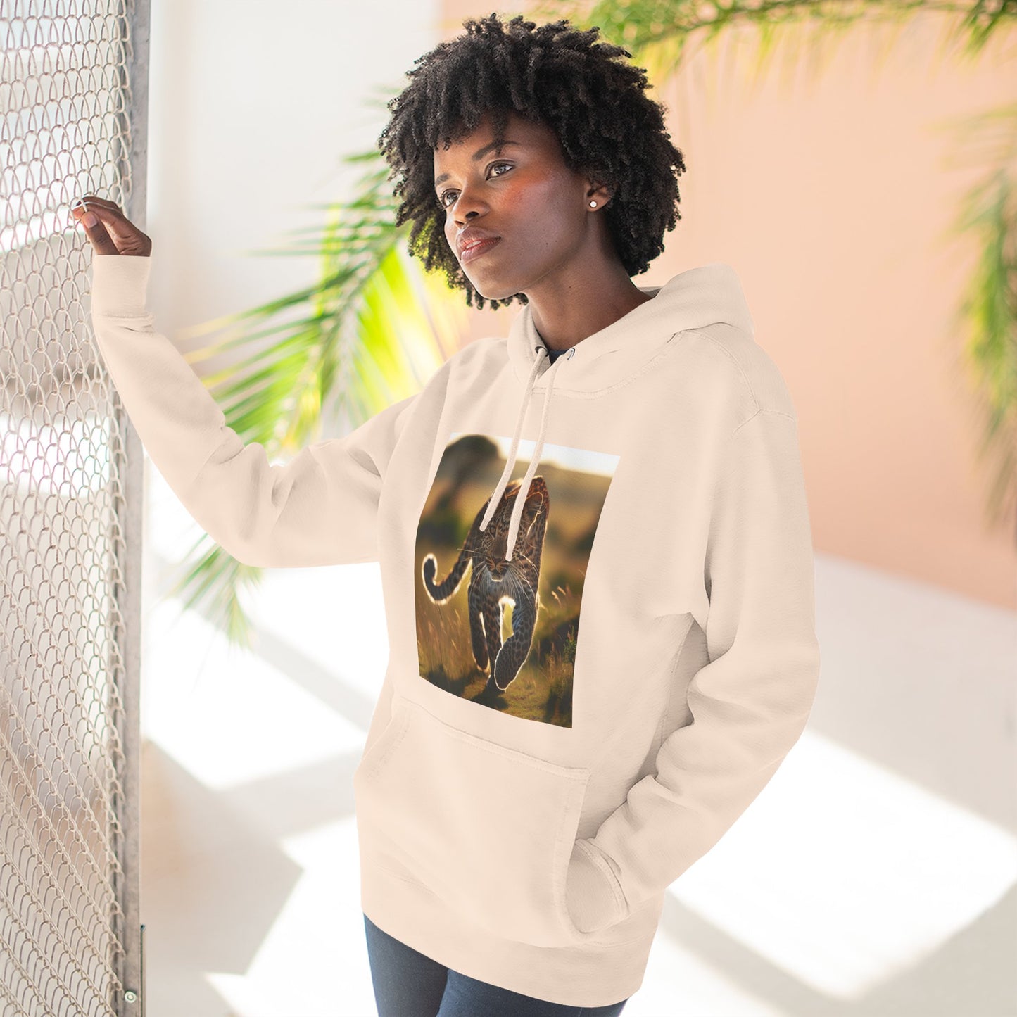 Three-Panel Fleece Hoodie