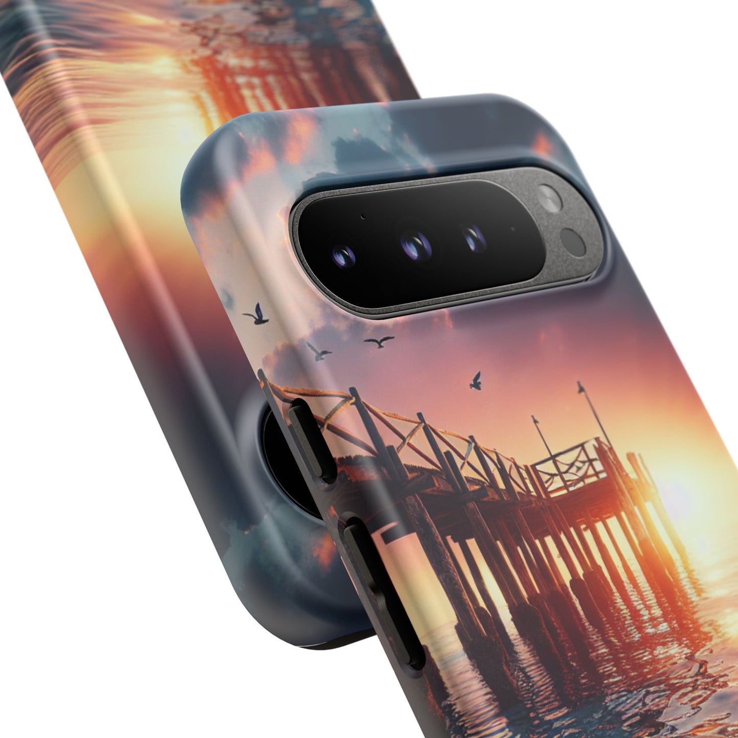 SUNSET on the PIER  phone case