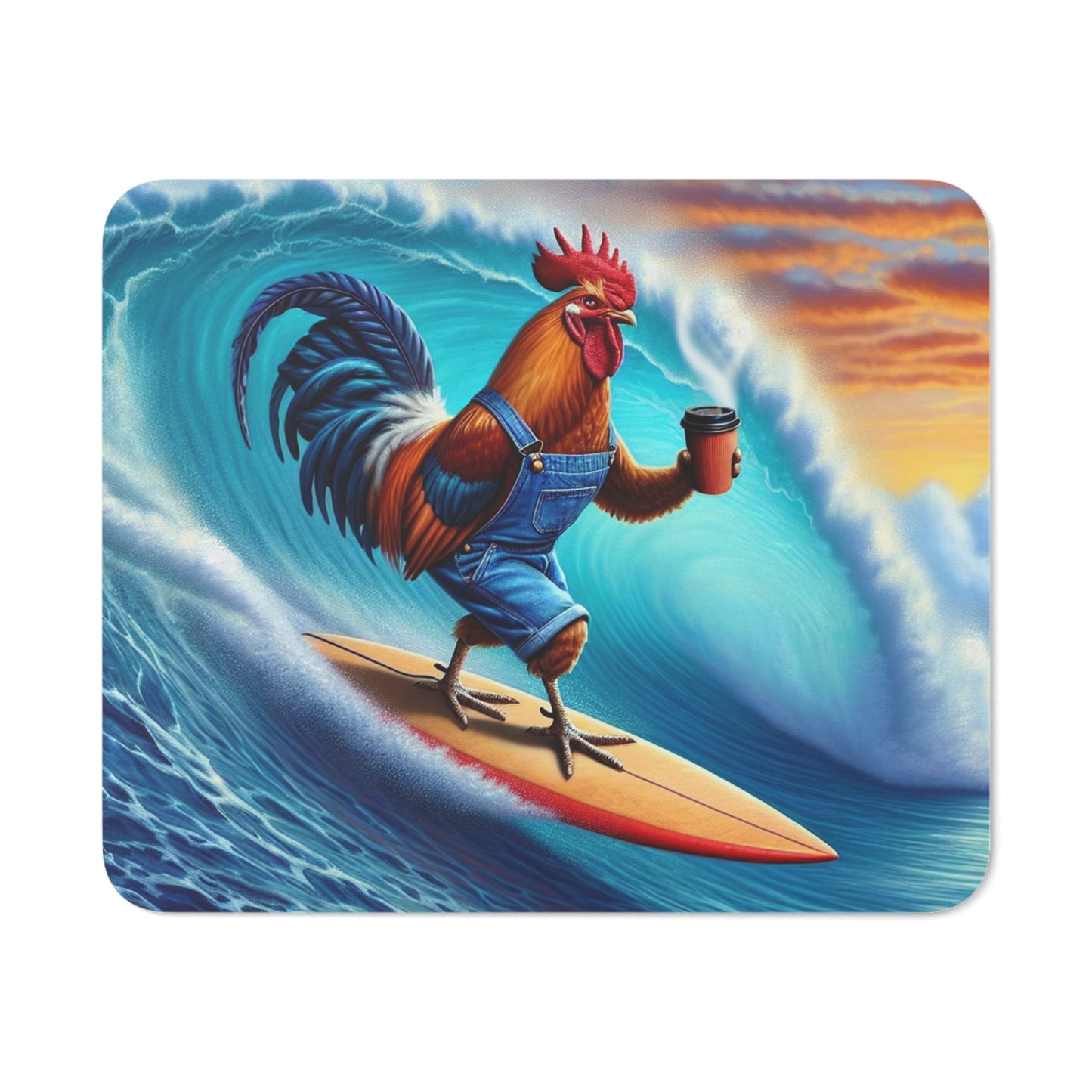 SUFRING ROOSTER mouse pad