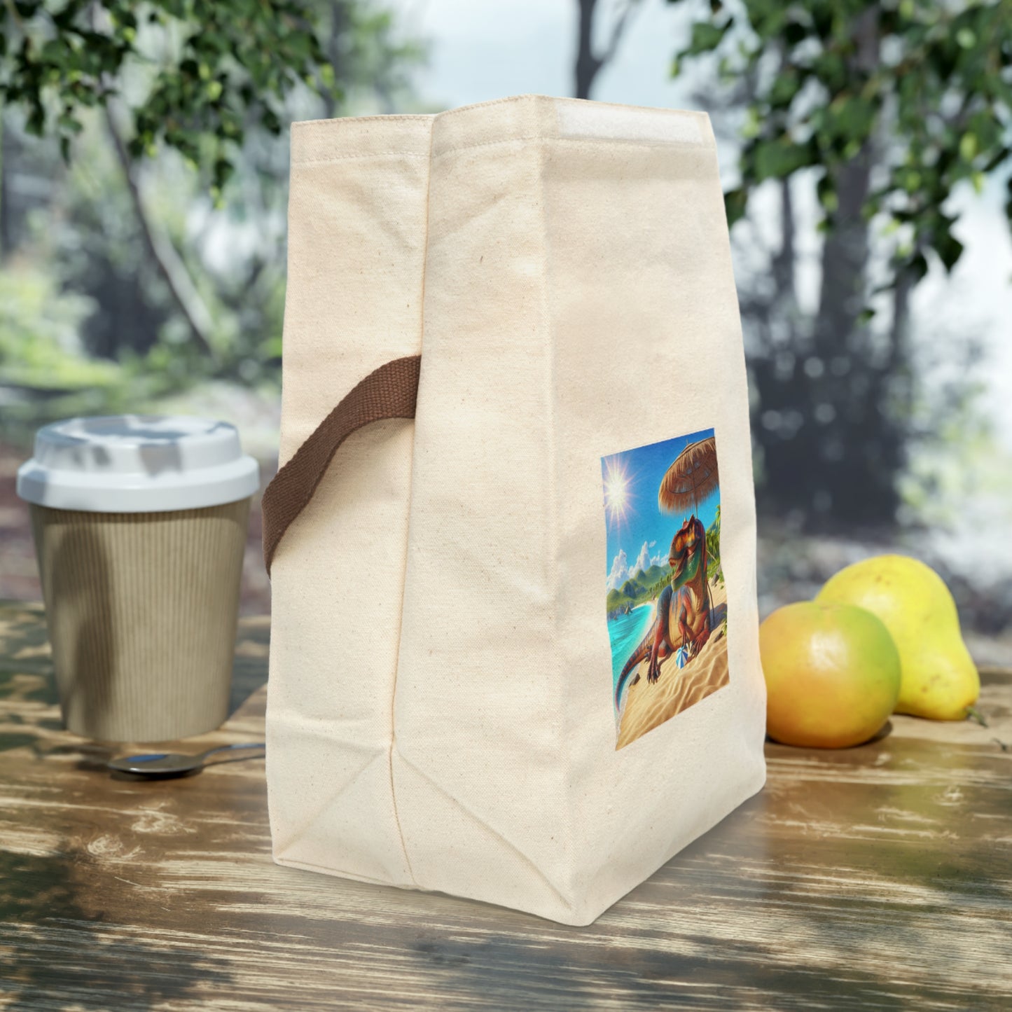 Canvas Lunch Bag With Strap
