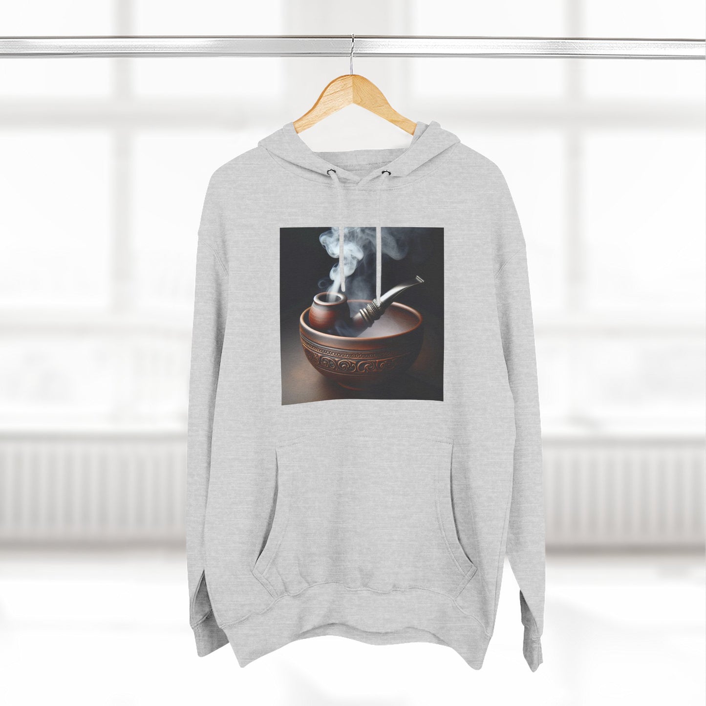 Three-Panel Fleece Hoodie