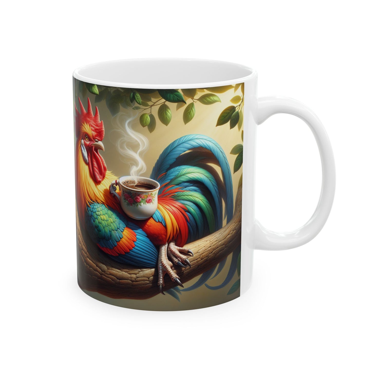 rooster just chilling