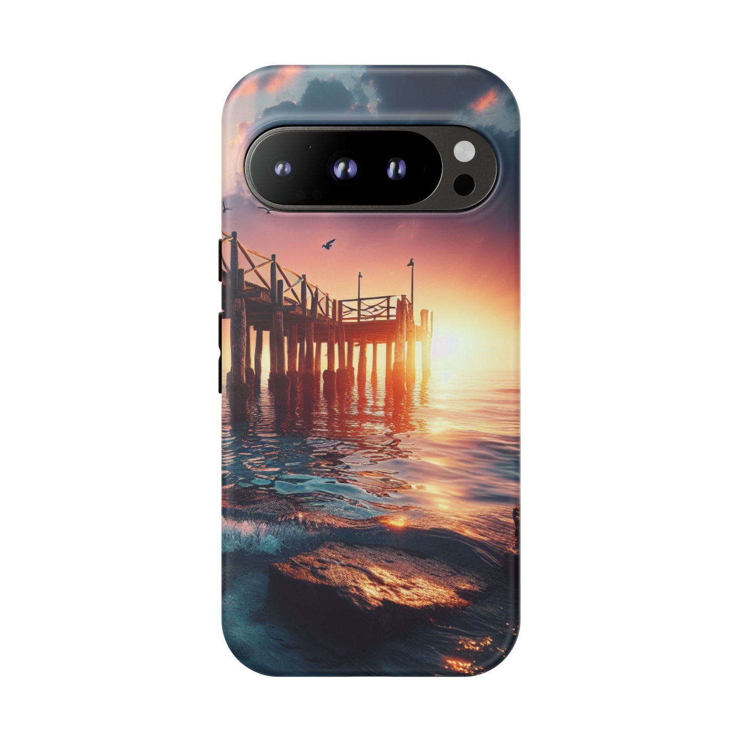 SUNSET on the PIER  phone case