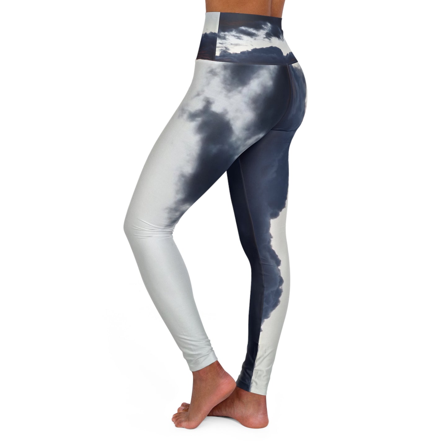 cloudy day yoga leggings