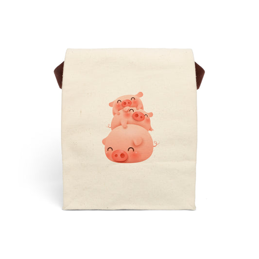 Canvas Lunch Bag With Strap