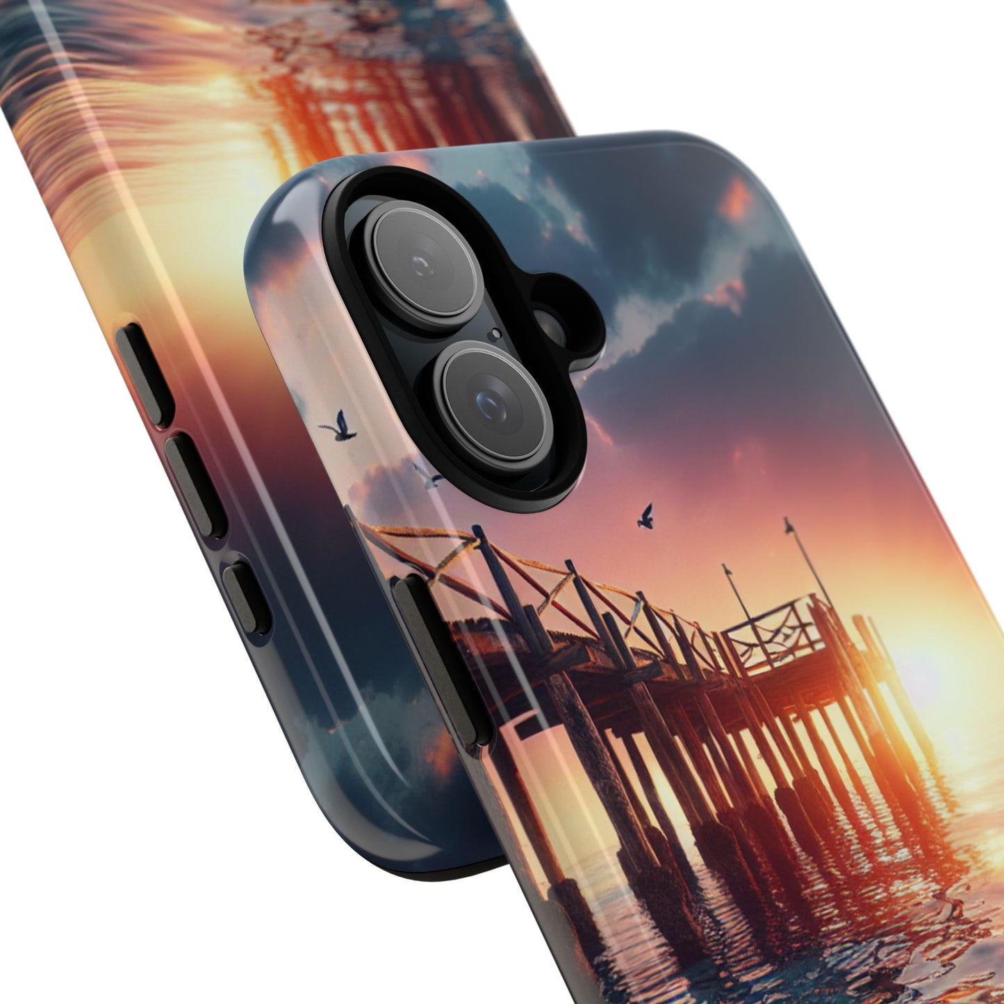 SUNSET on the PIER  phone case