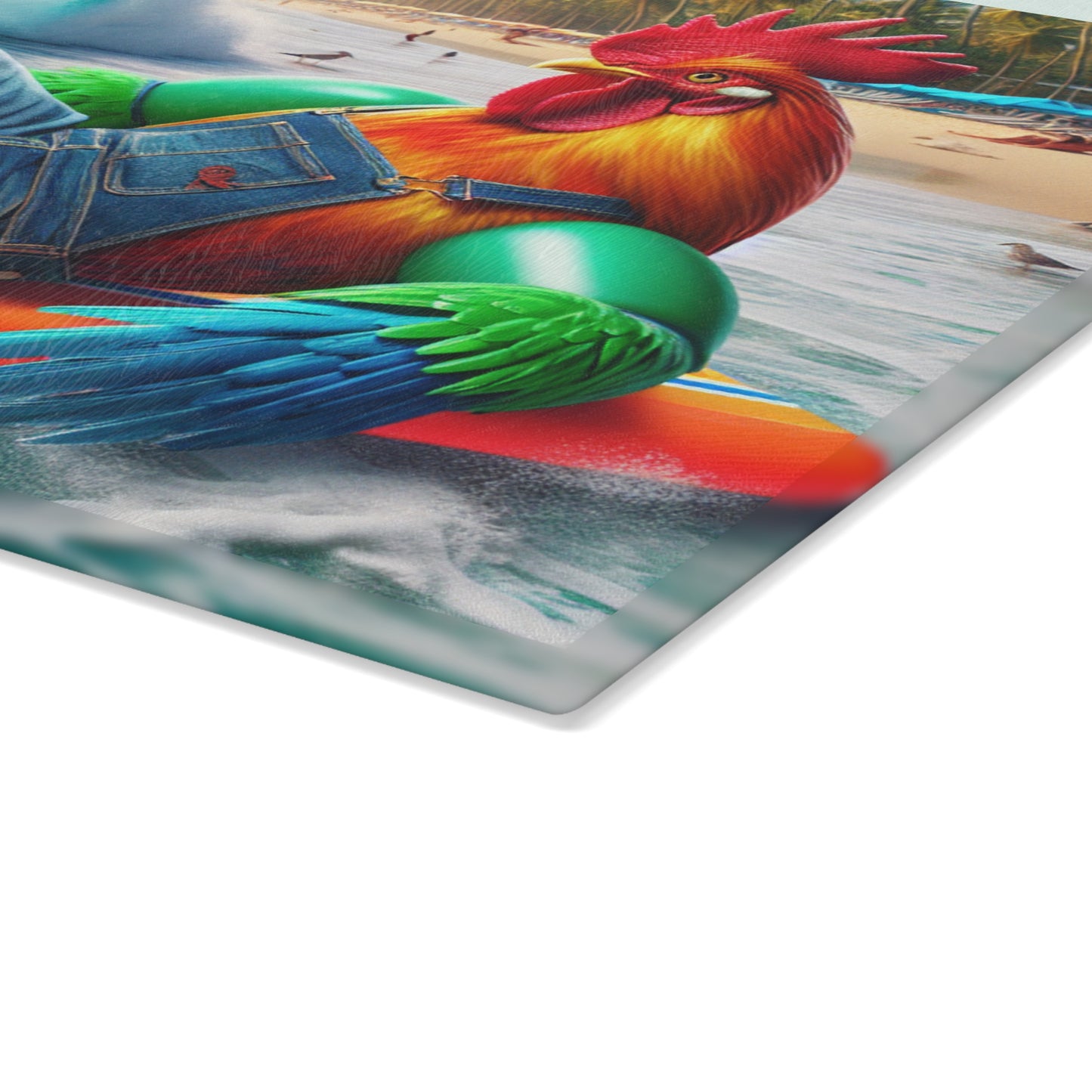 SURFNING ROOSTER cutting board
