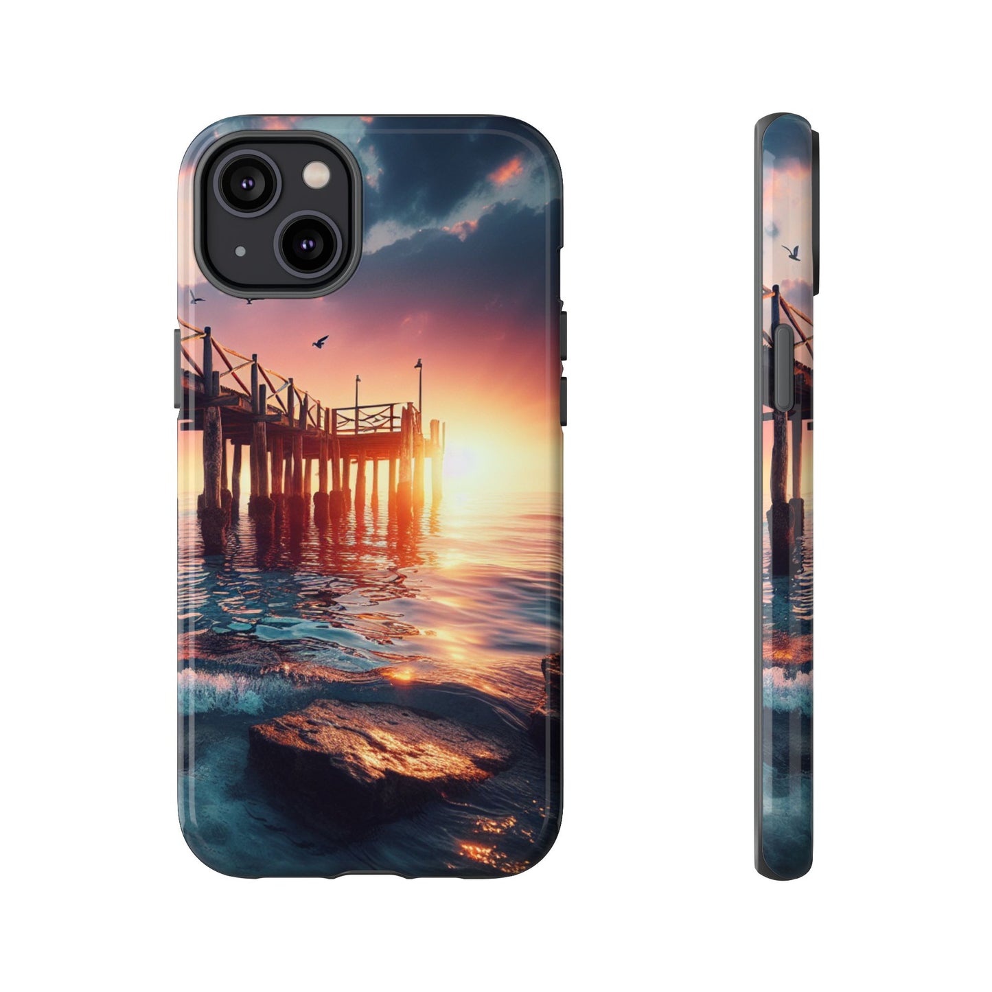 SUNSET on the PIER  phone case