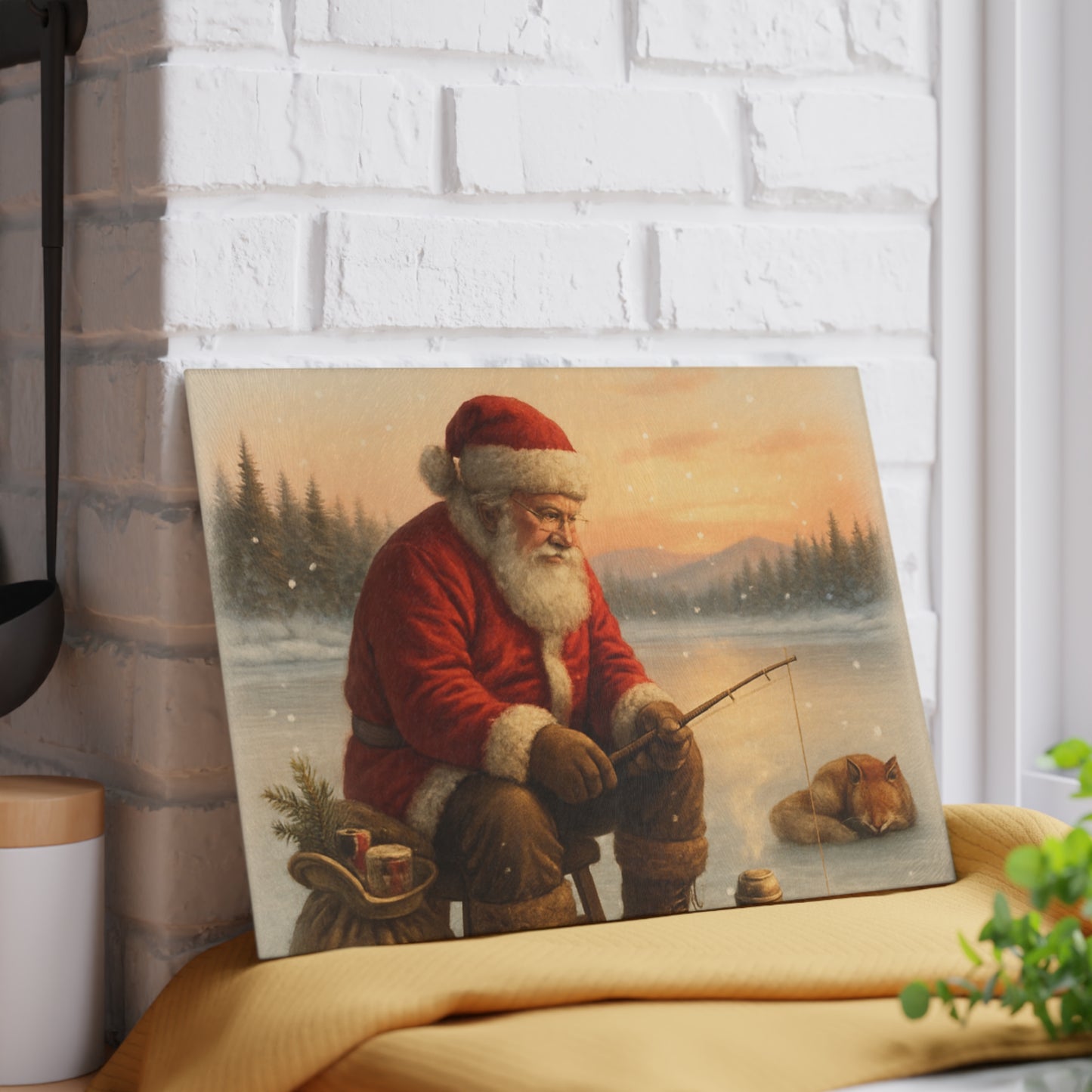 CHRISTMAS Glass Cutting Board