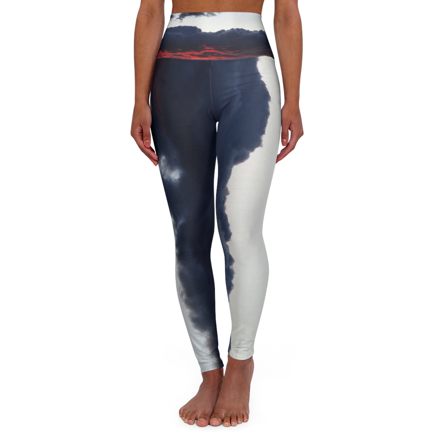 cloudy day yoga leggings