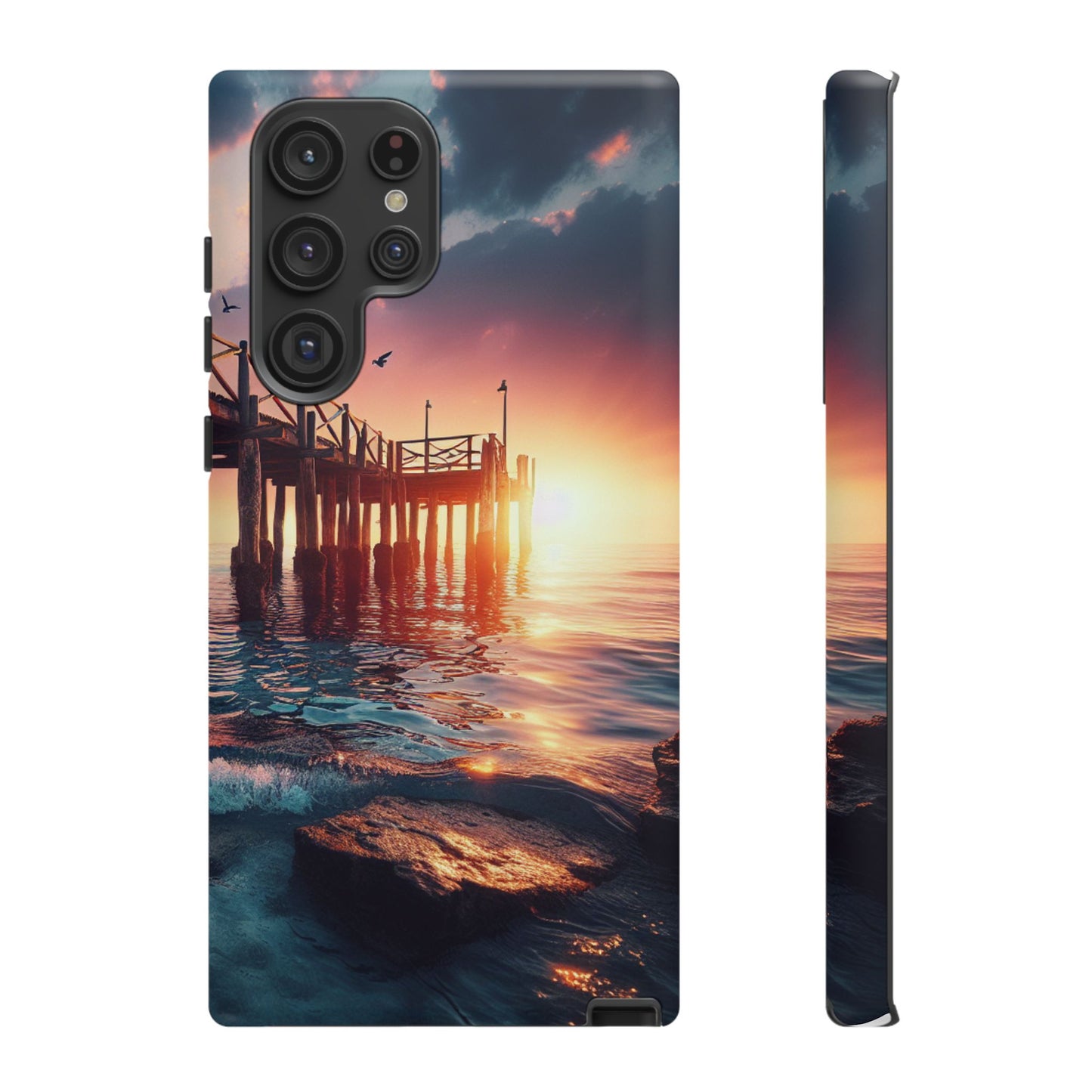 SUNSET on the PIER  phone case