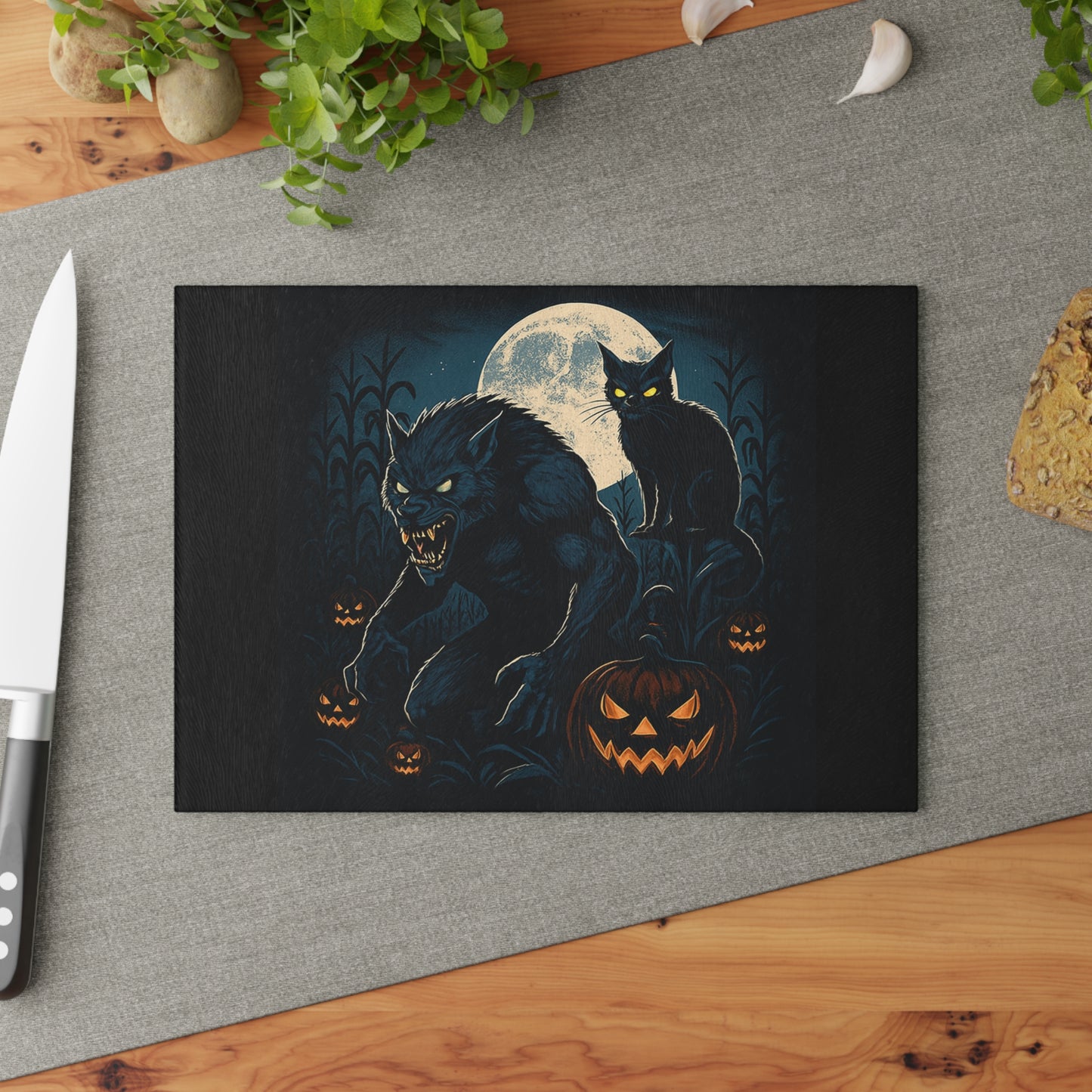 HALLOWEEN Glass Cutting Board