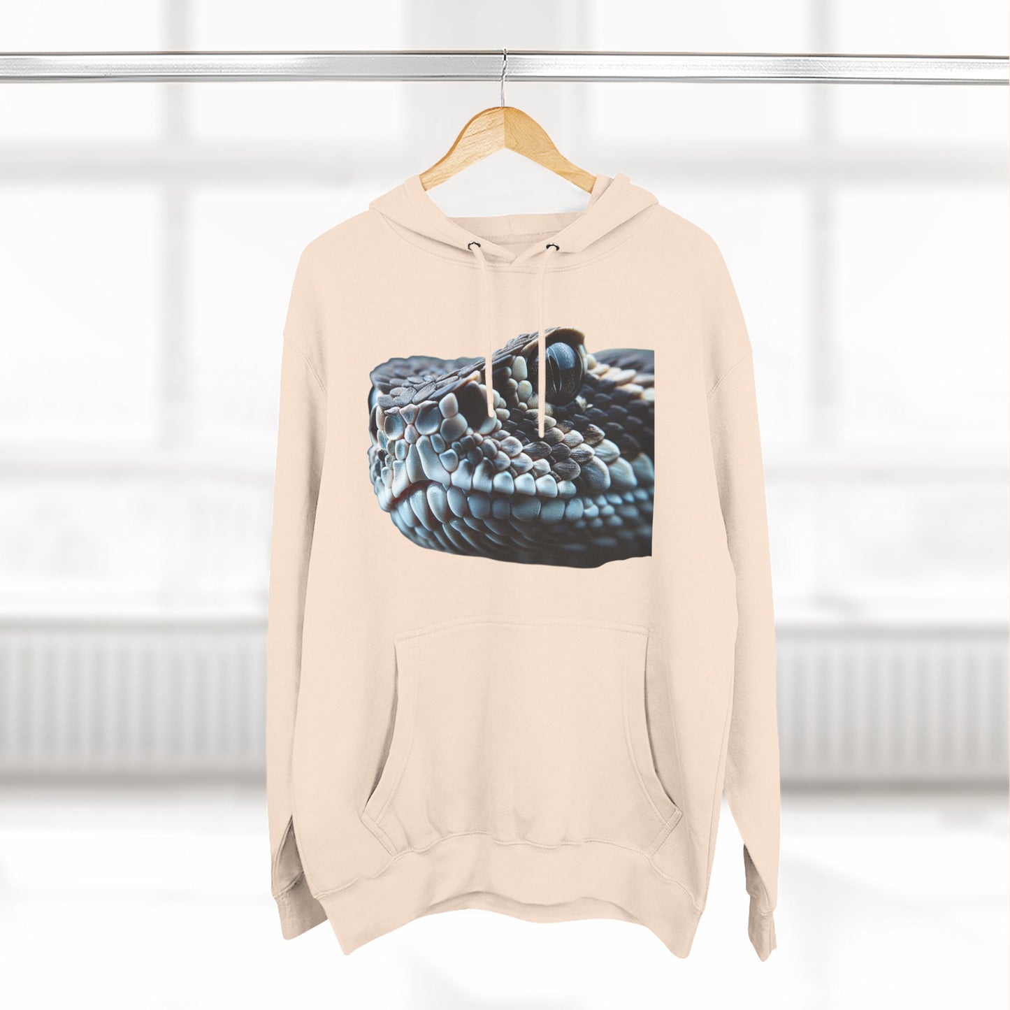 Three-Panel Fleece Hoodie