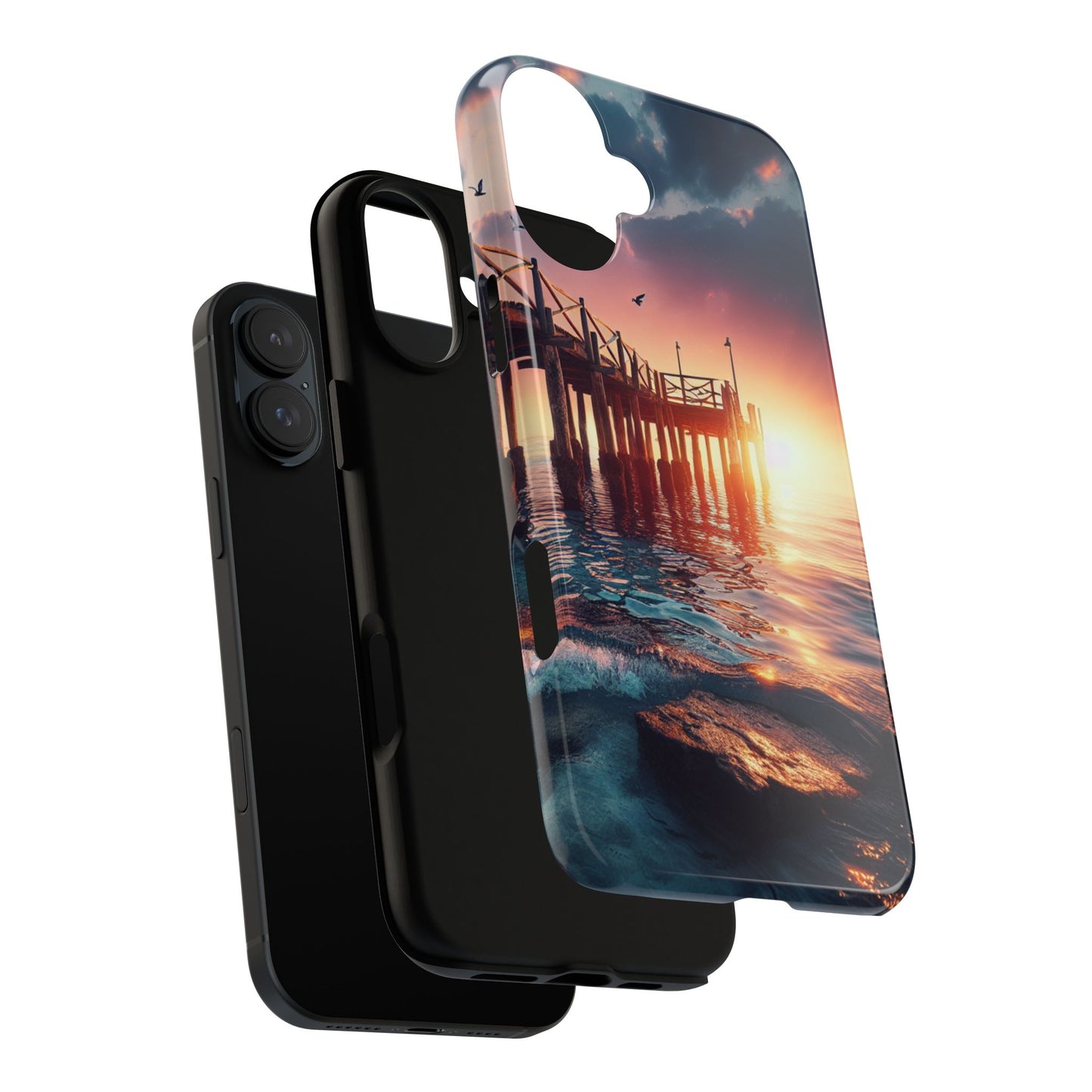 SUNSET on the PIER  phone case