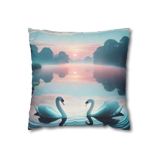 Spun Polyester Square Pillowcase