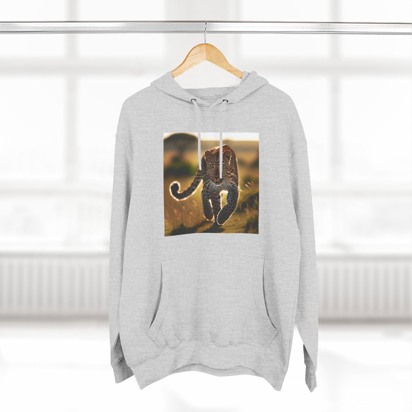 Three-Panel Fleece Hoodie