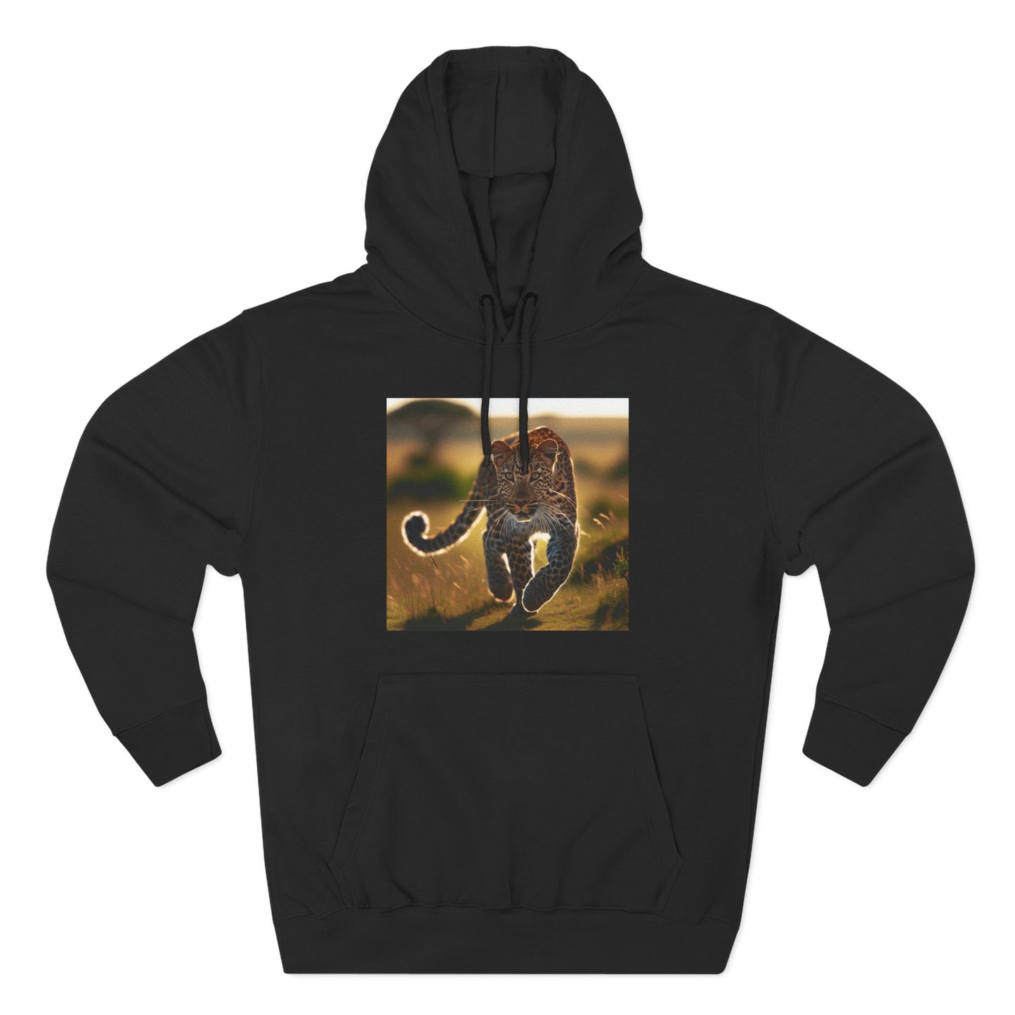 Three-Panel Fleece Hoodie