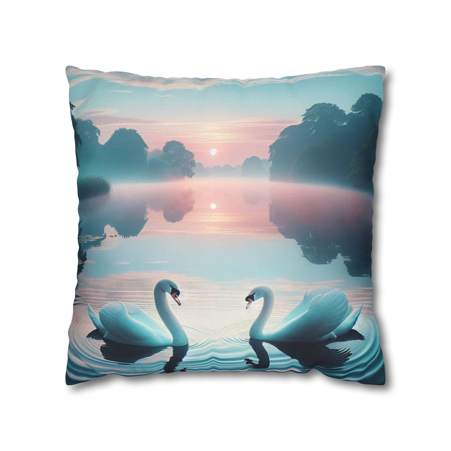 Spun Polyester Square Pillowcase