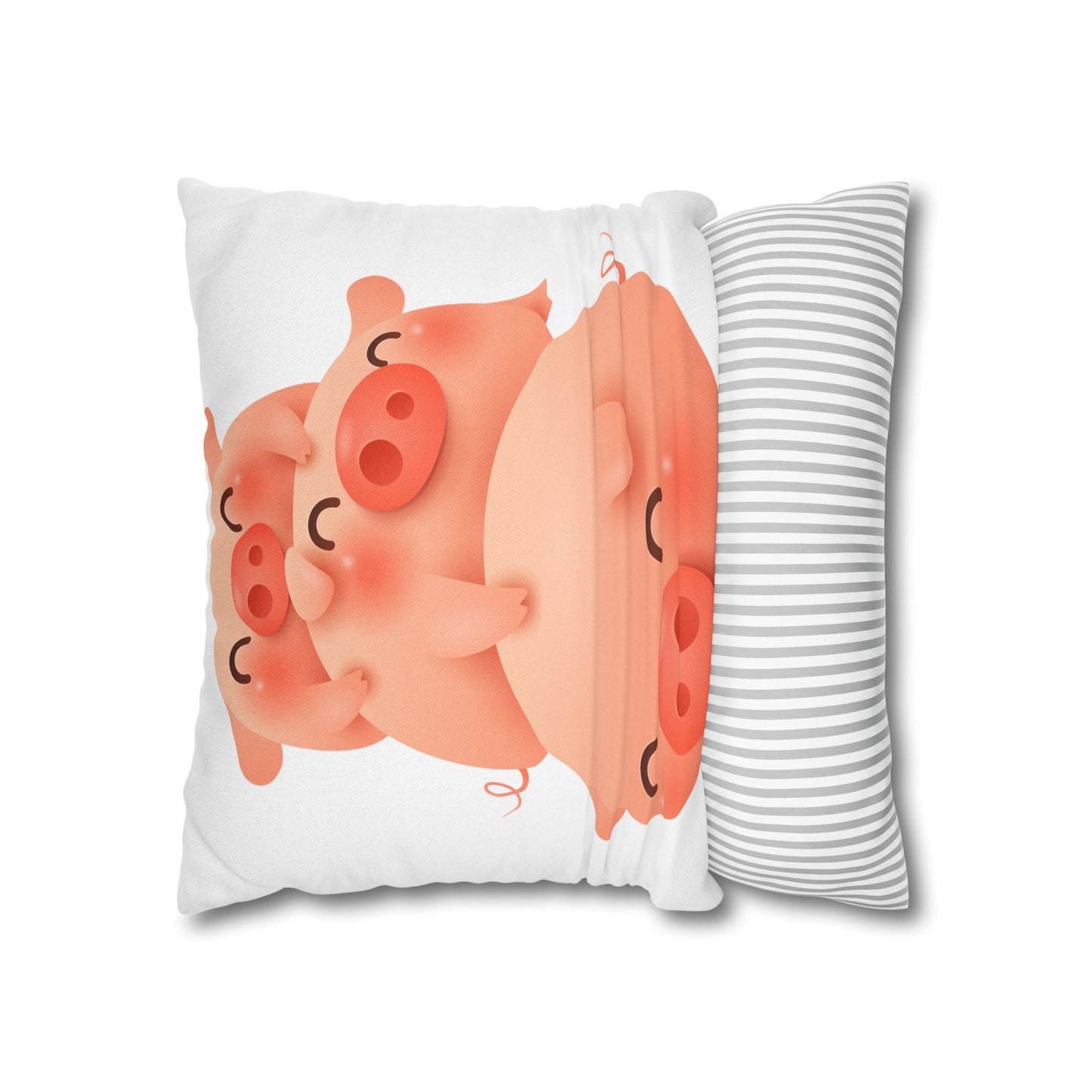 Spun Polyester Square Pillowcase