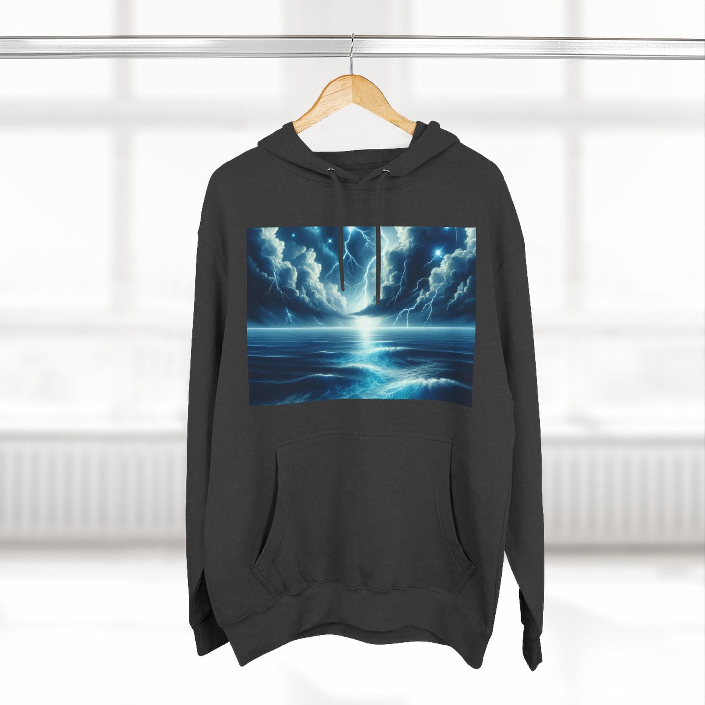 Three-Panel Fleece Hoodie