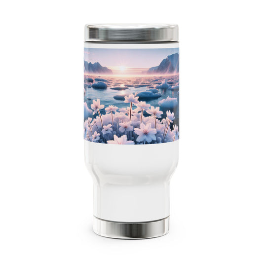 Stainless Steel Travel Mug with Handle, 14oz