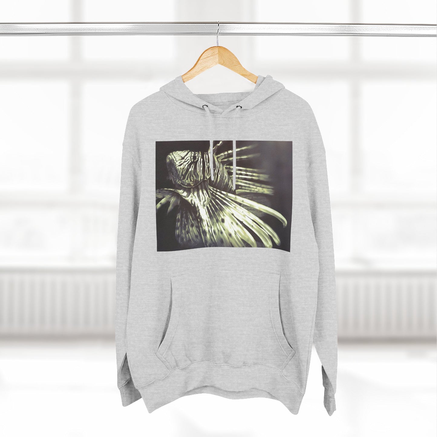 Three-Panel Fleece Hoodie