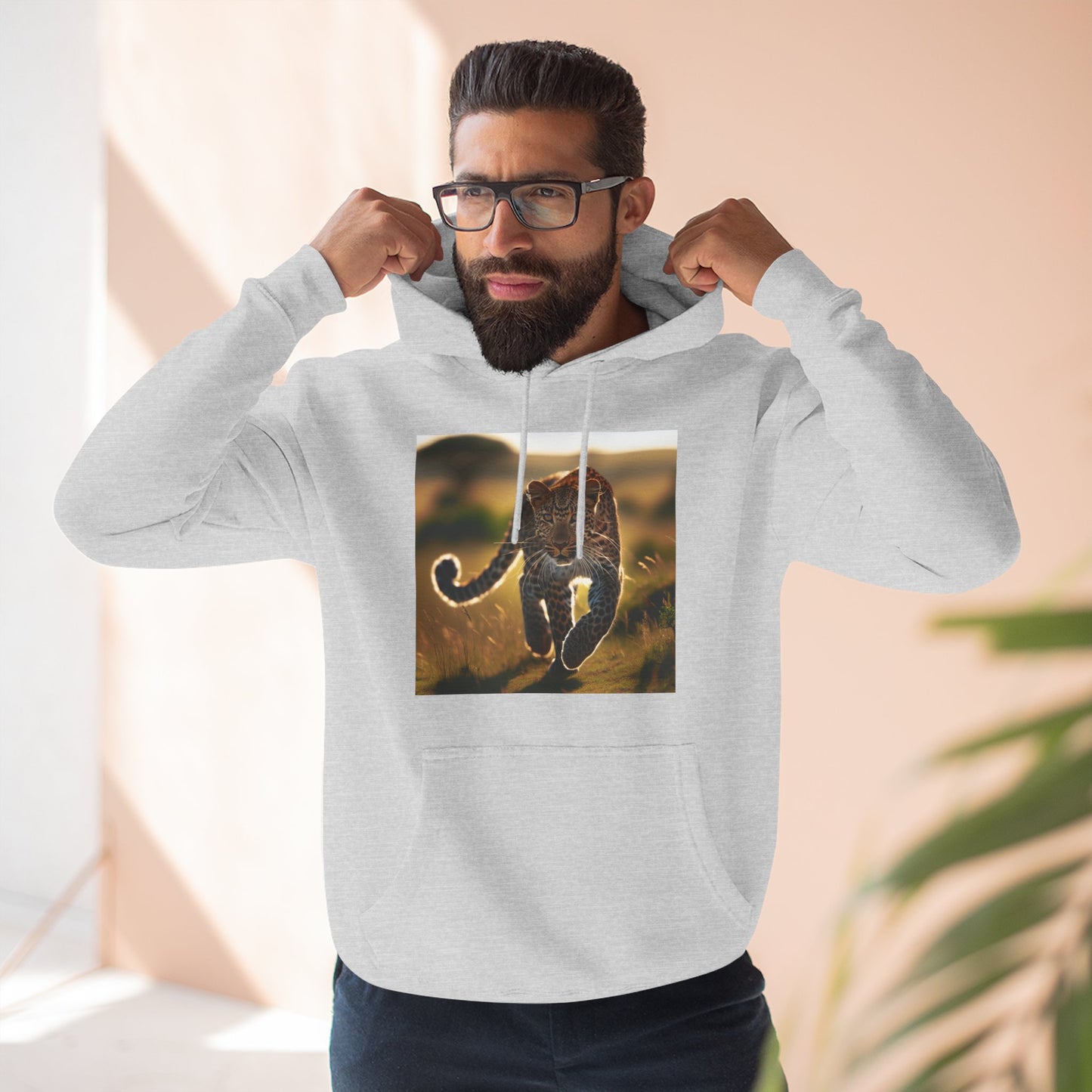 Three-Panel Fleece Hoodie
