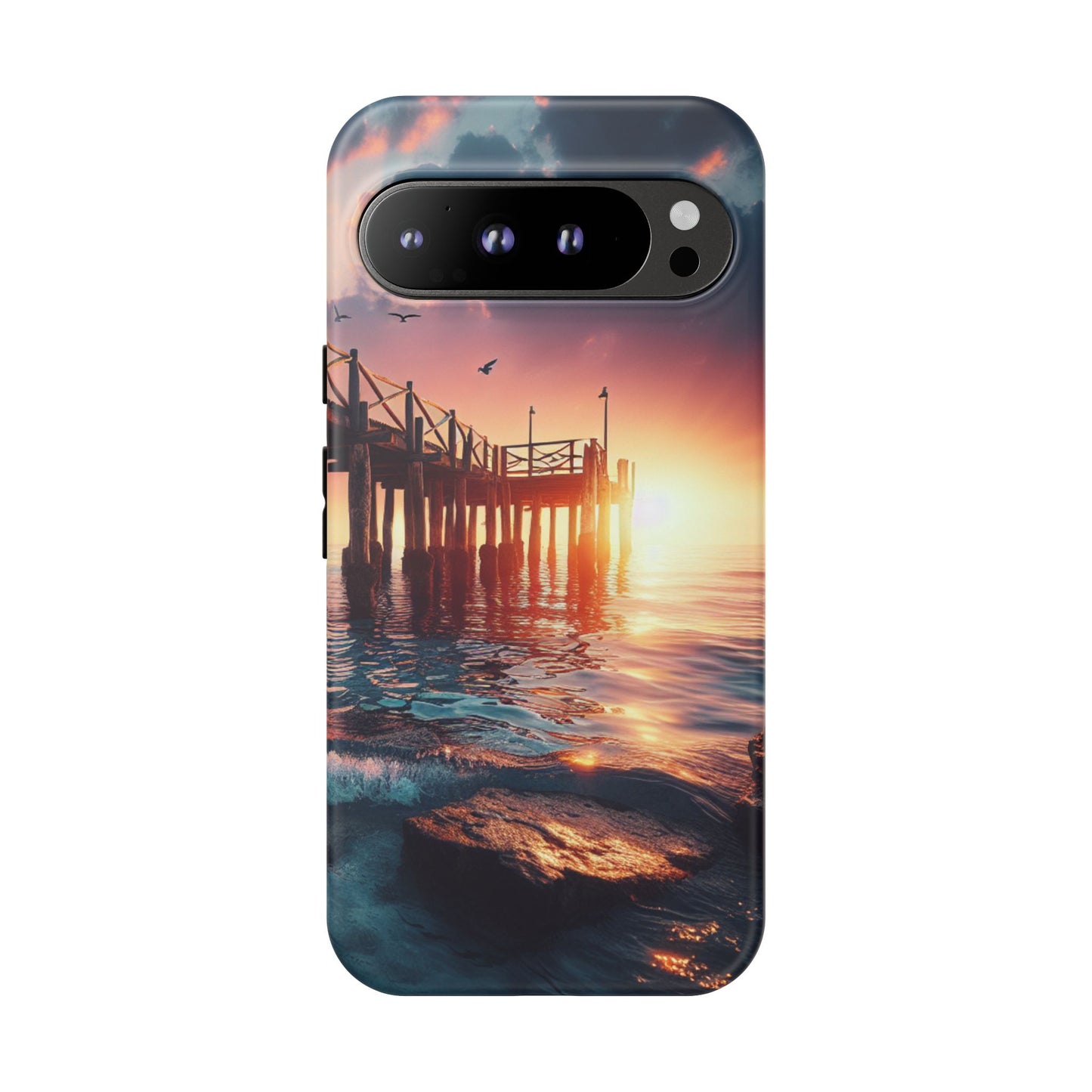 SUNSET on the PIER  phone case