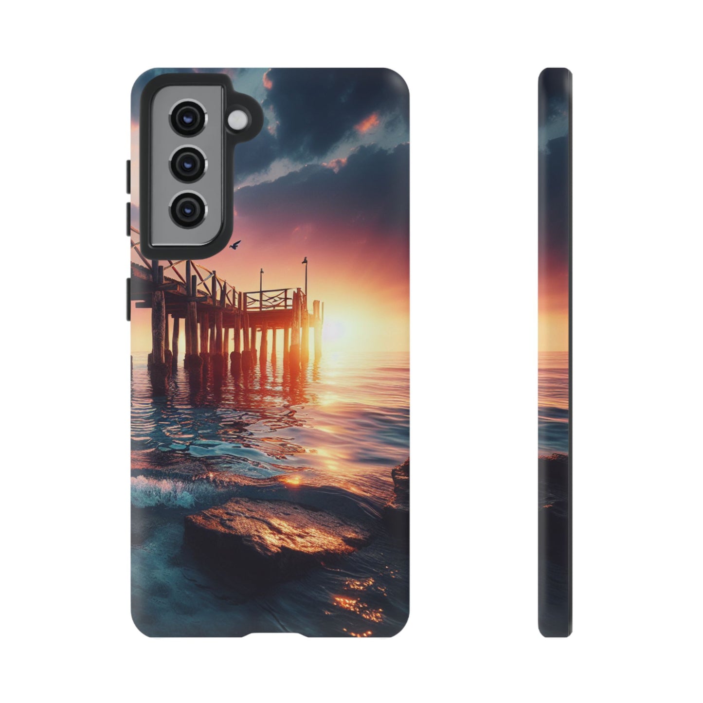 SUNSET on the PIER  phone case