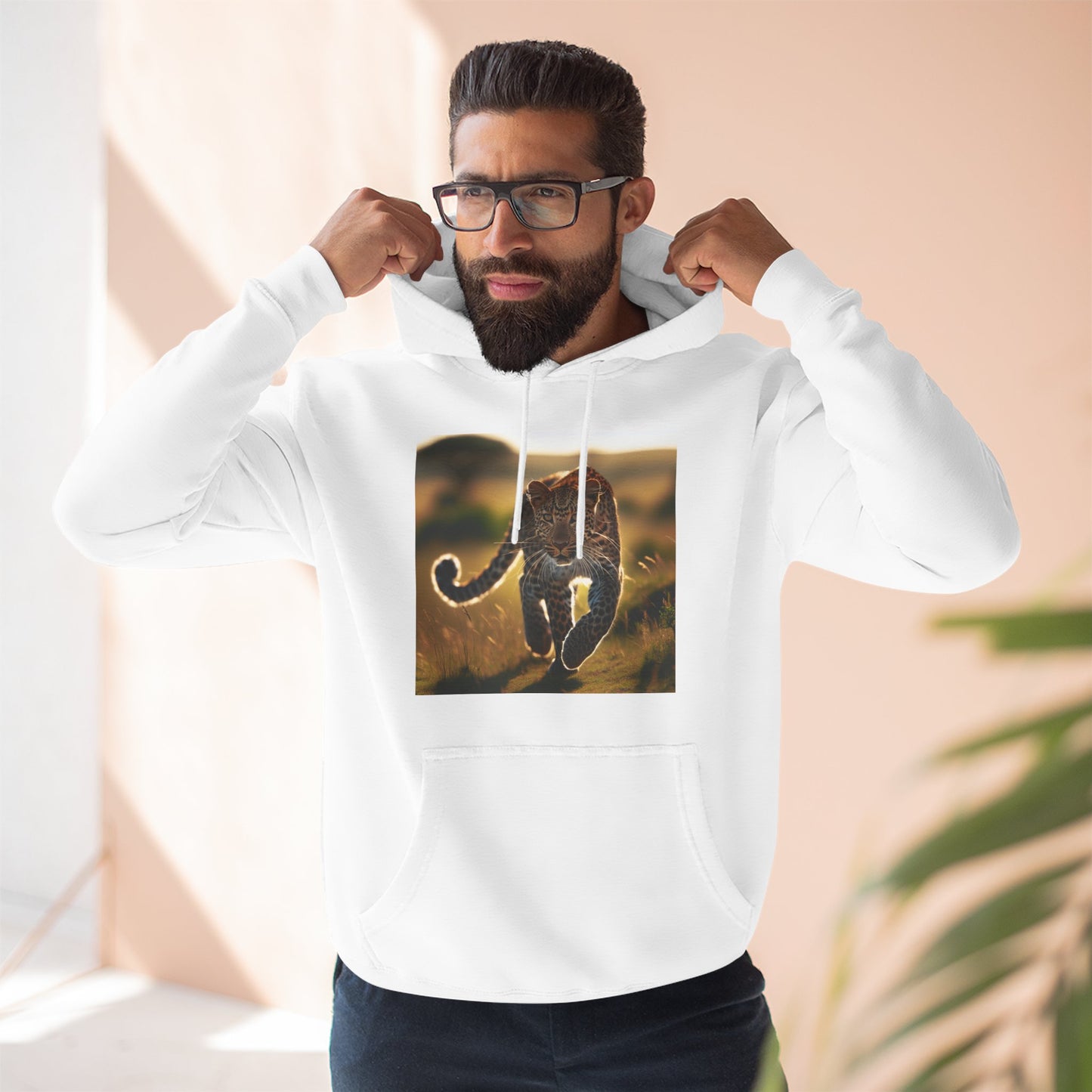 Three-Panel Fleece Hoodie