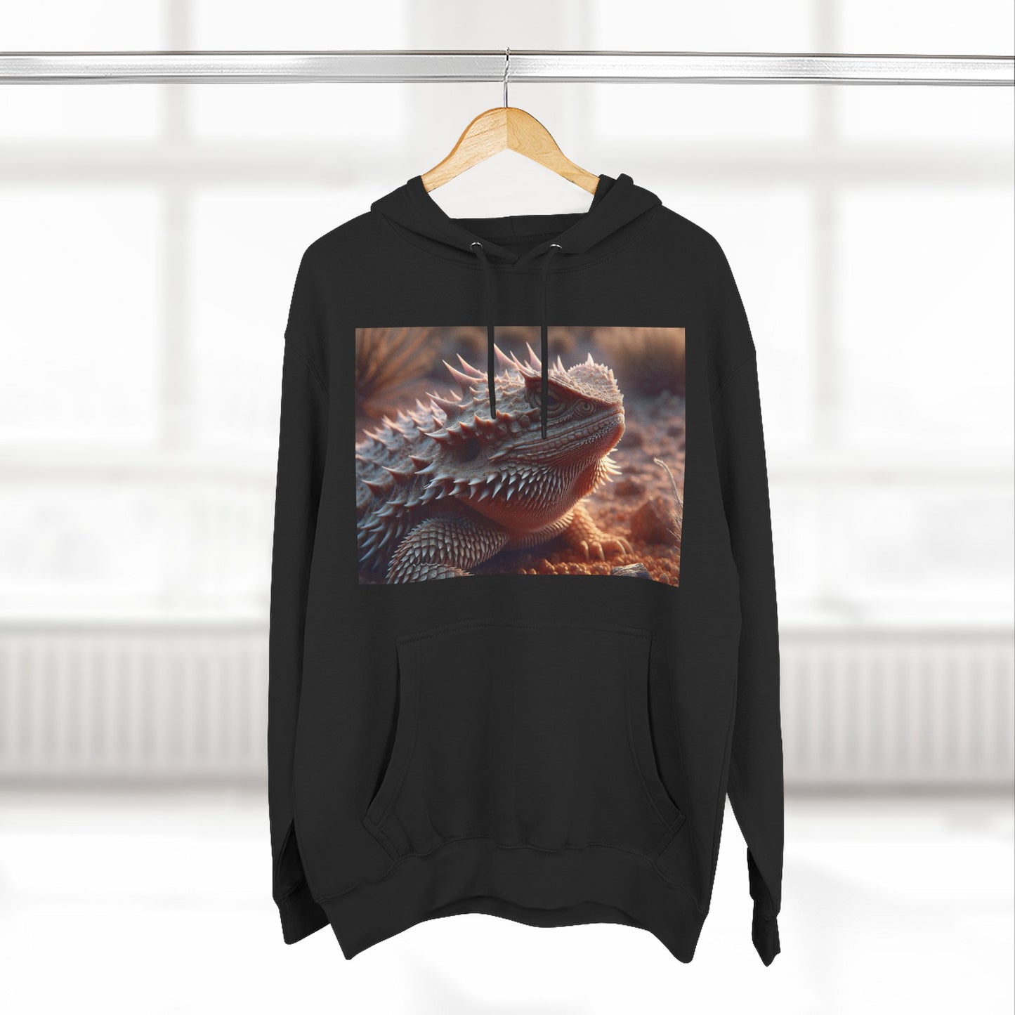 Three-Panel Fleece Hoodie