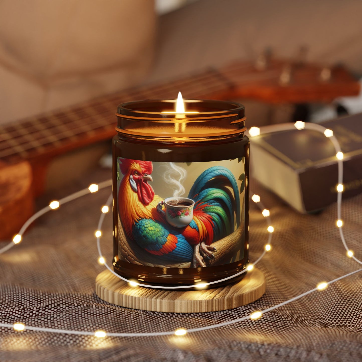 rooster candle