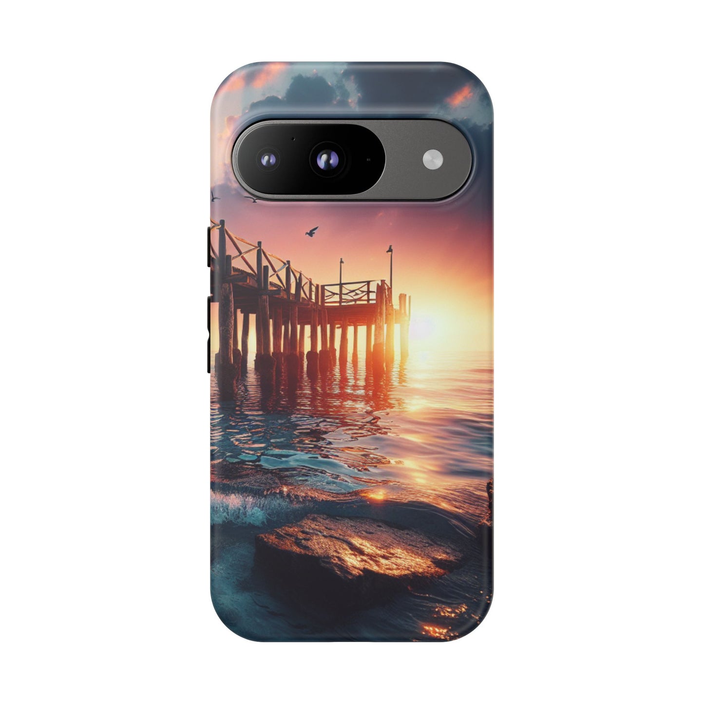 SUNSET on the PIER  phone case