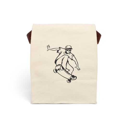 Canvas Lunch Bag With Strap