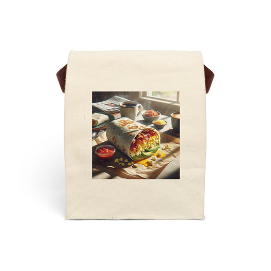Canvas Lunch Bag With Strap