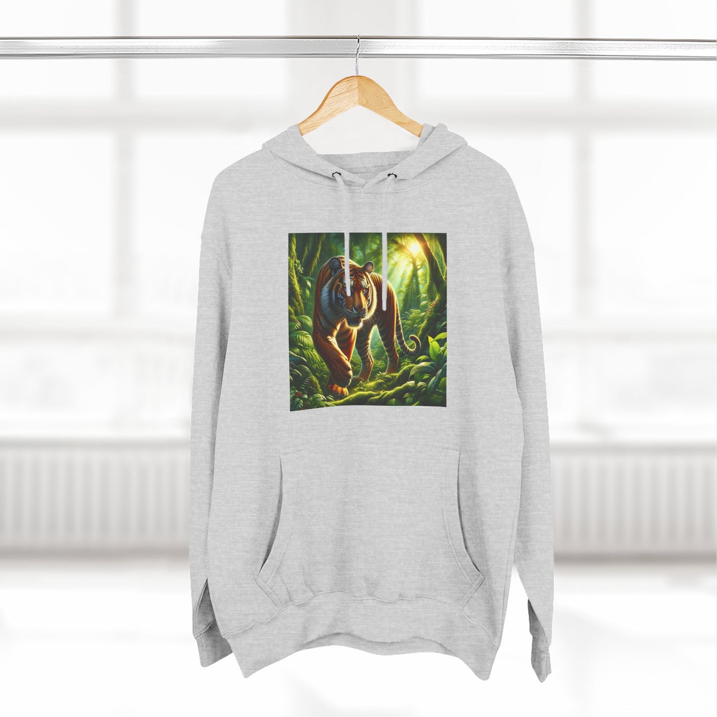 Three-Panel Fleece Hoodie