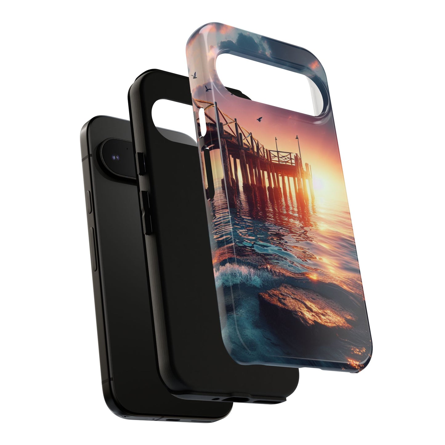 SUNSET on the PIER  phone case