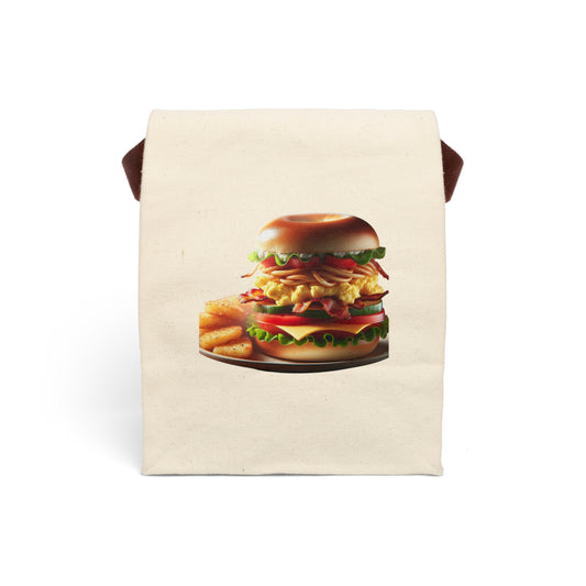 Canvas Lunch Bag With Strap