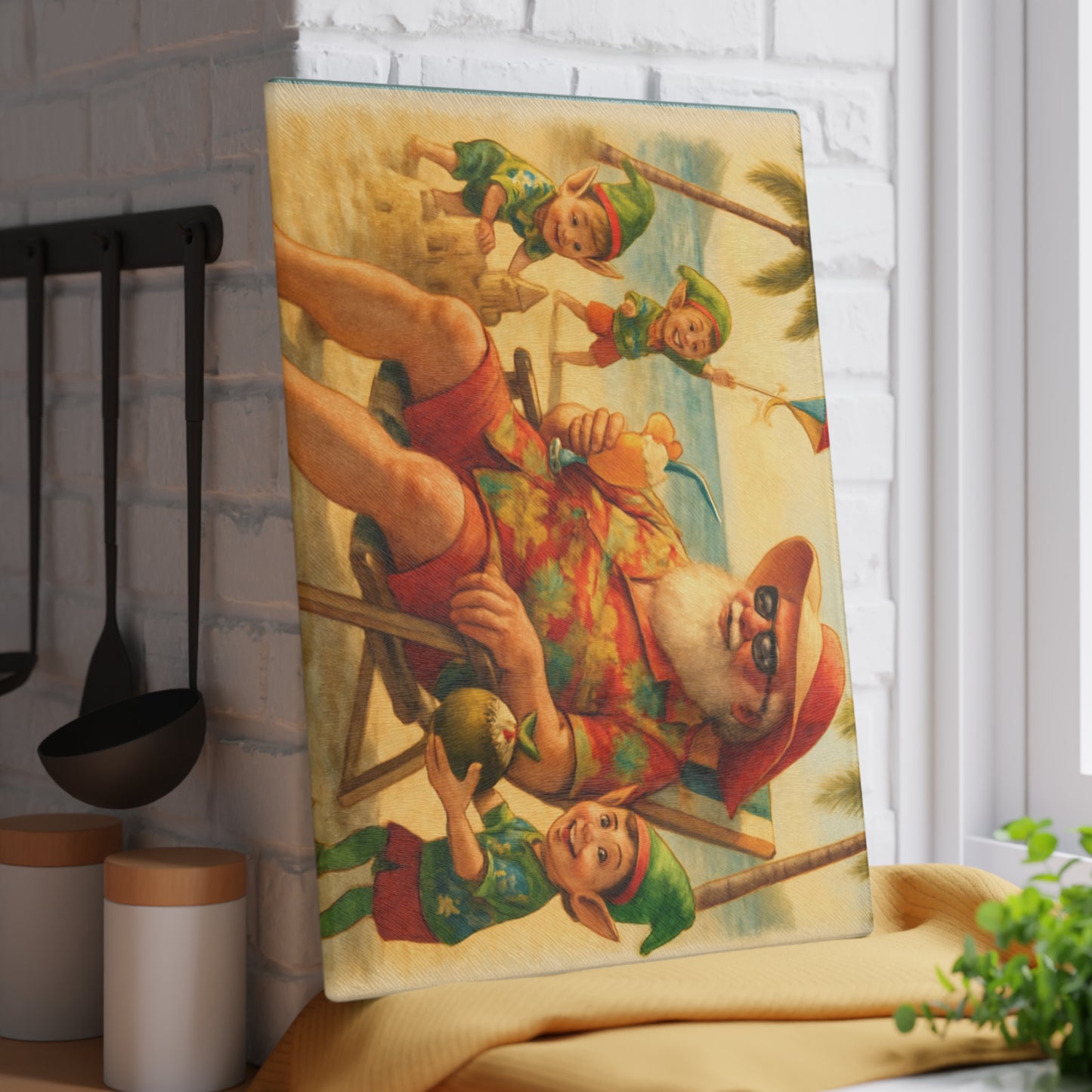 CHRISTMAS Glass Cutting Board