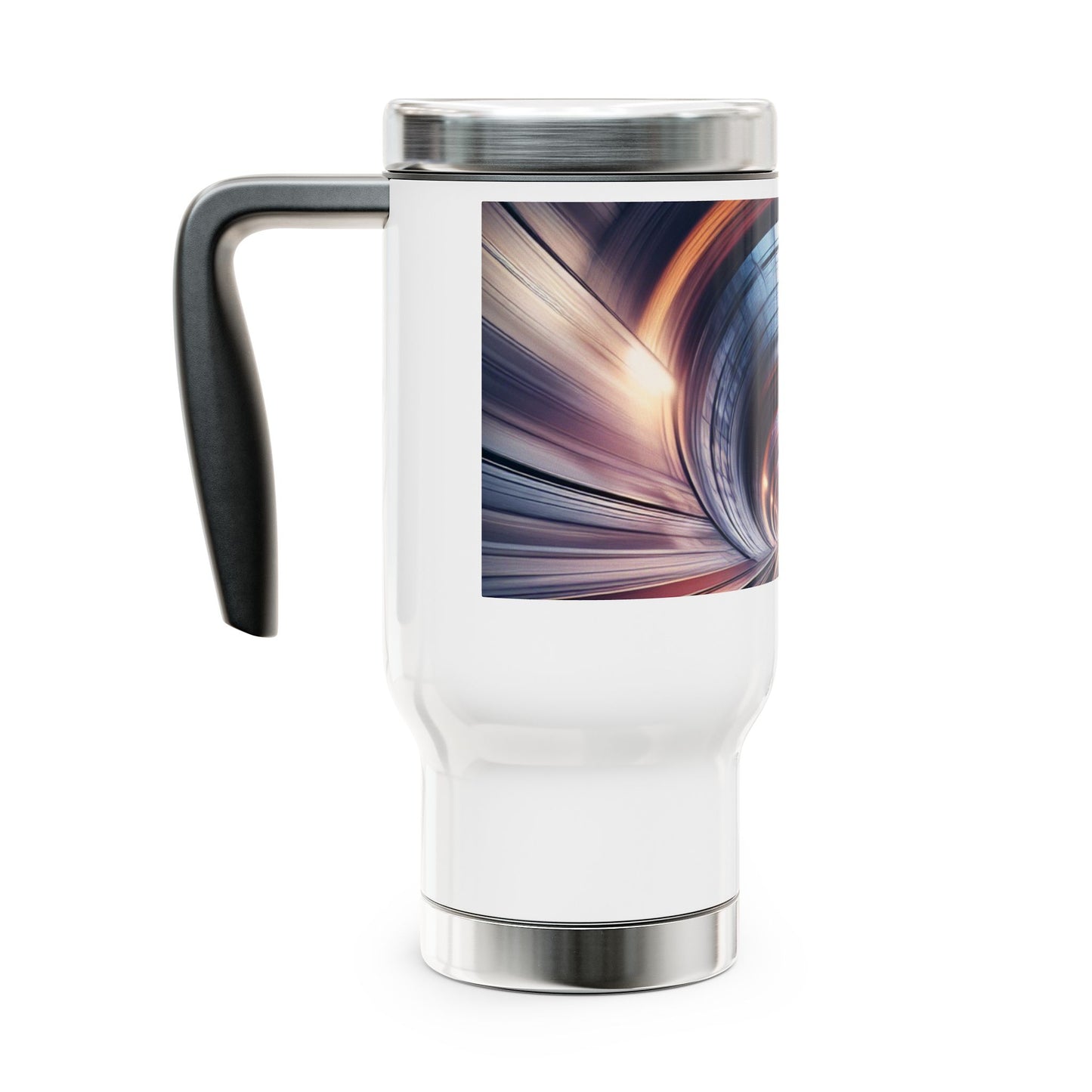 Stainless Steel Travel Mug with Handle, 14oz