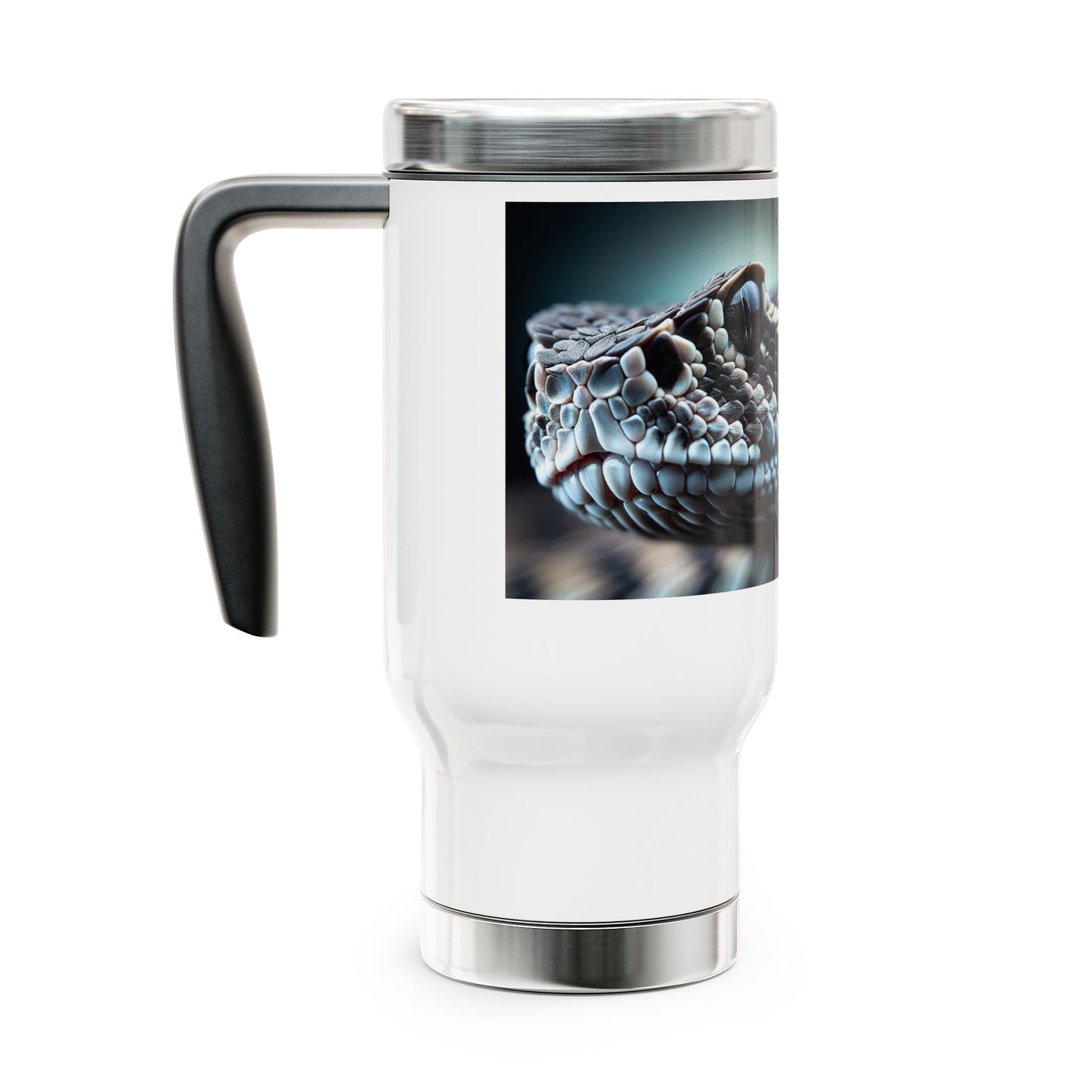 Stainless Steel Travel Mug with Handle, 14oz