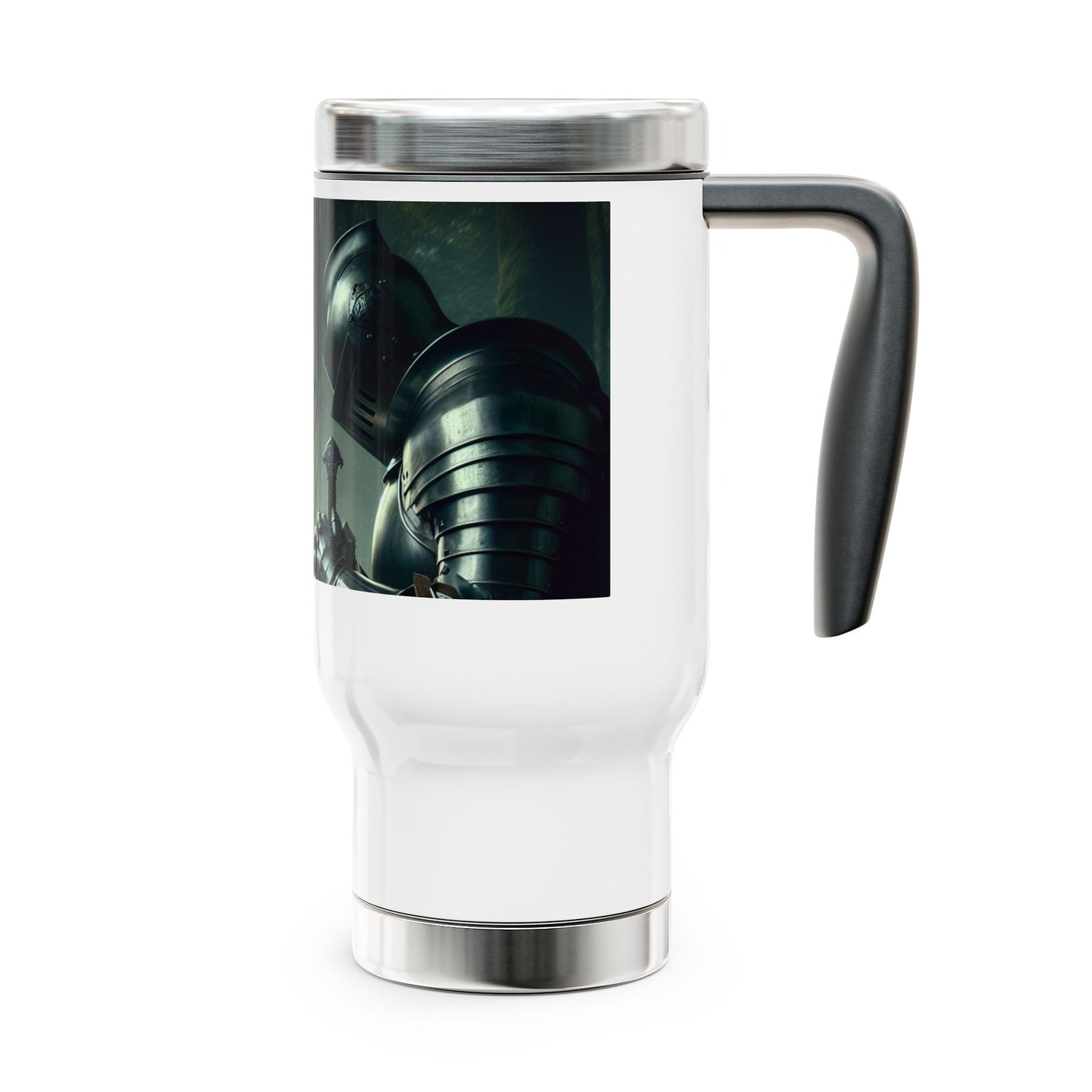 Stainless Steel Travel Mug with Handle, 14oz