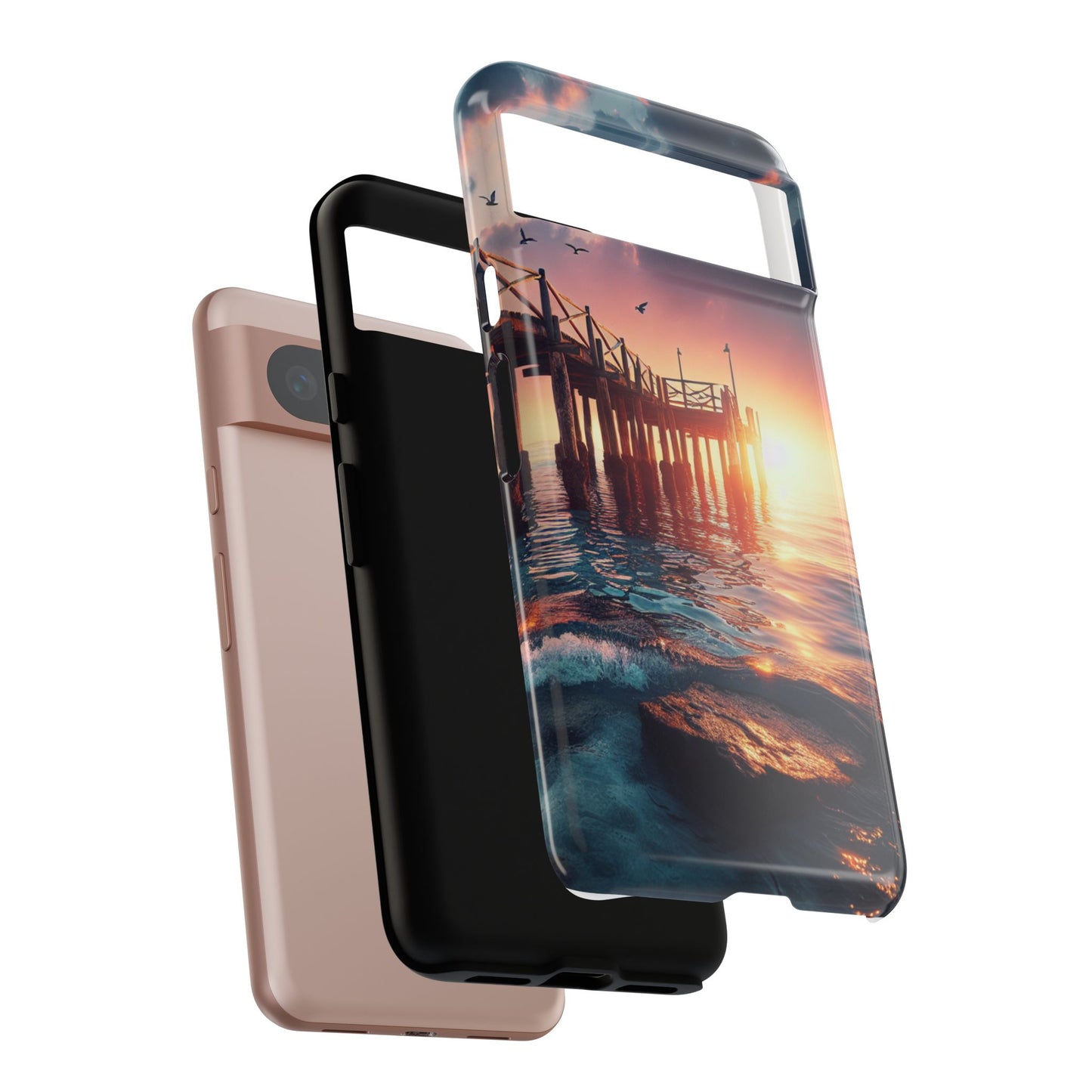 SUNSET on the PIER  phone case