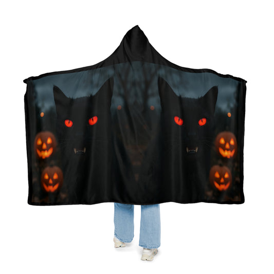 HALLOWEEN (BLACK CAT) Snuggle Blanket
