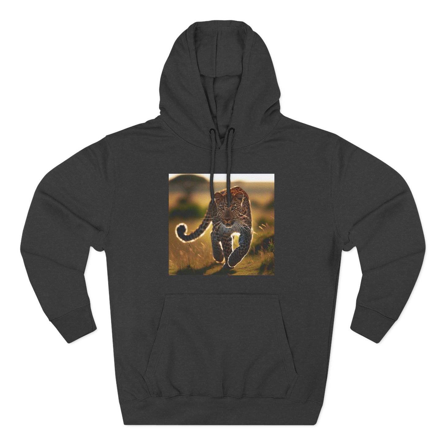 Three-Panel Fleece Hoodie