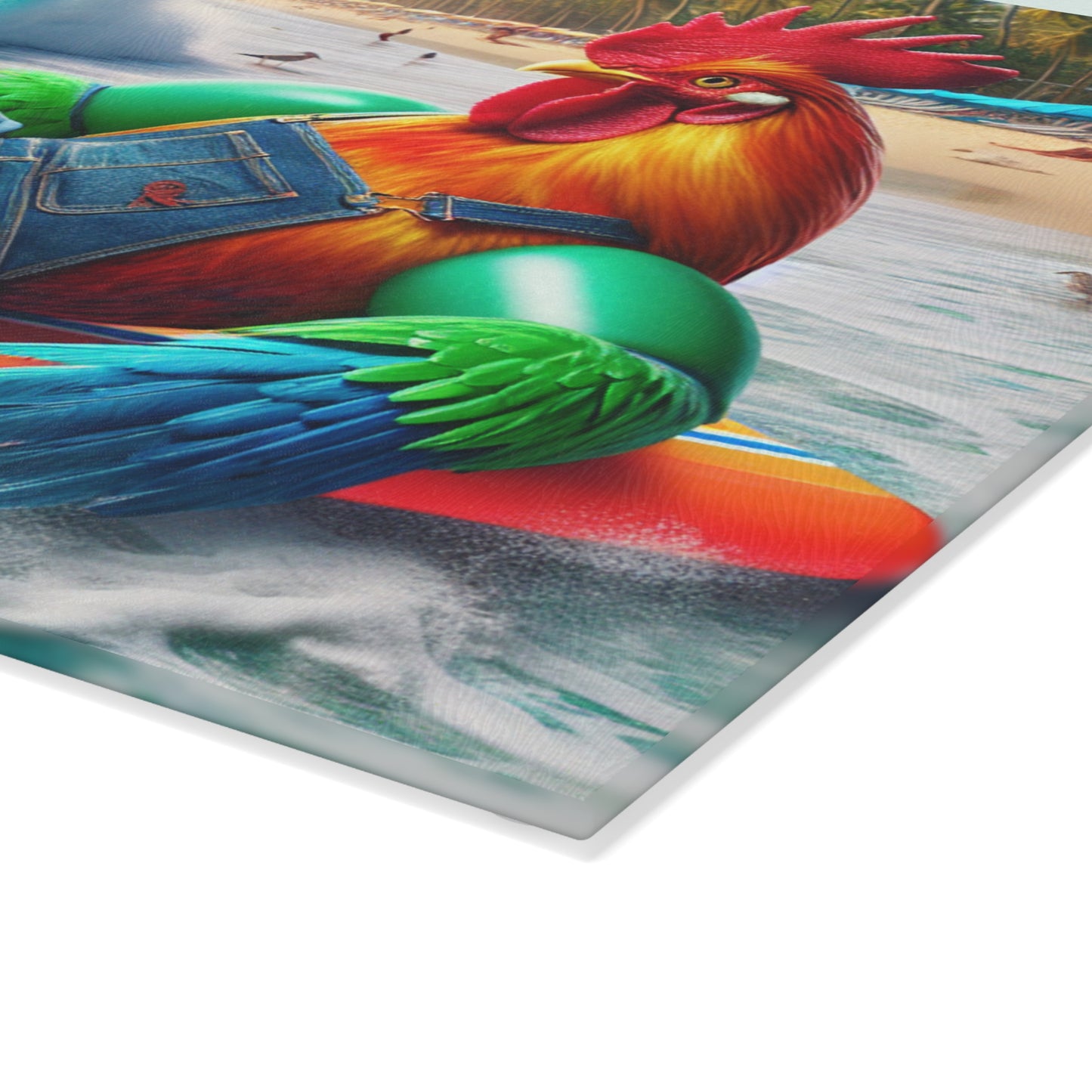 SURFNING ROOSTER cutting board