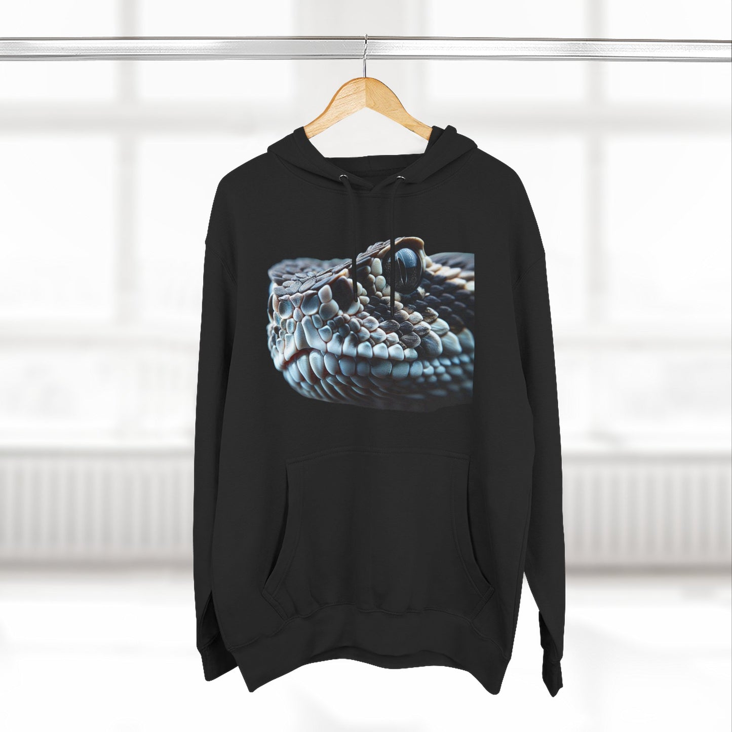 Three-Panel Fleece Hoodie