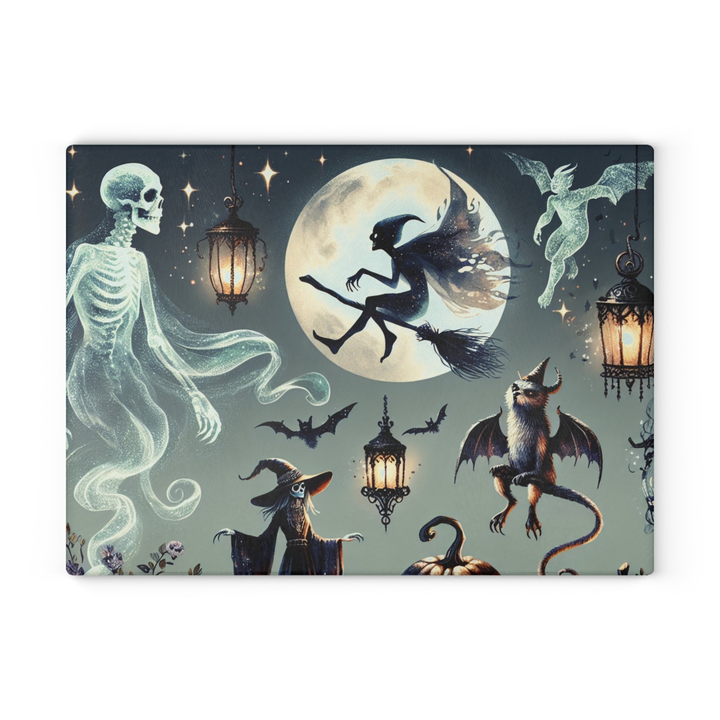 HALLOWEEN Glass Cutting Board